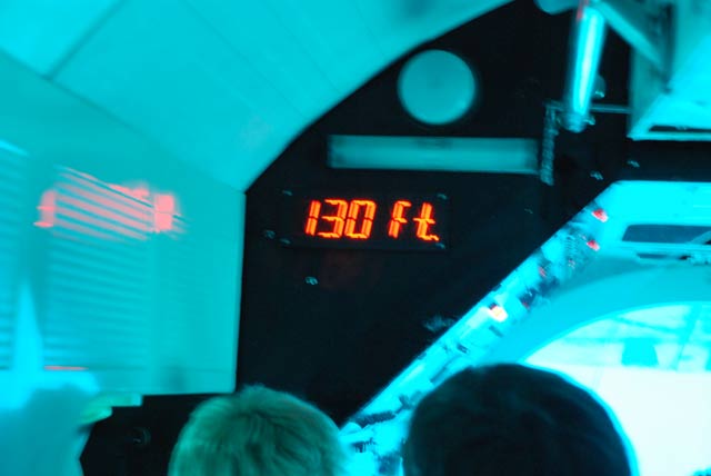 Maximum depth 130 feet